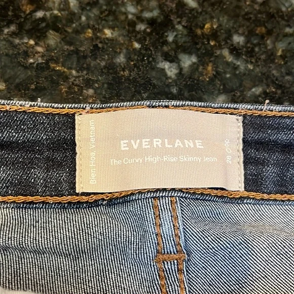 Everlane Curvy High Rise Skinny Jeans - Sz 28 - Picture 4 of 4